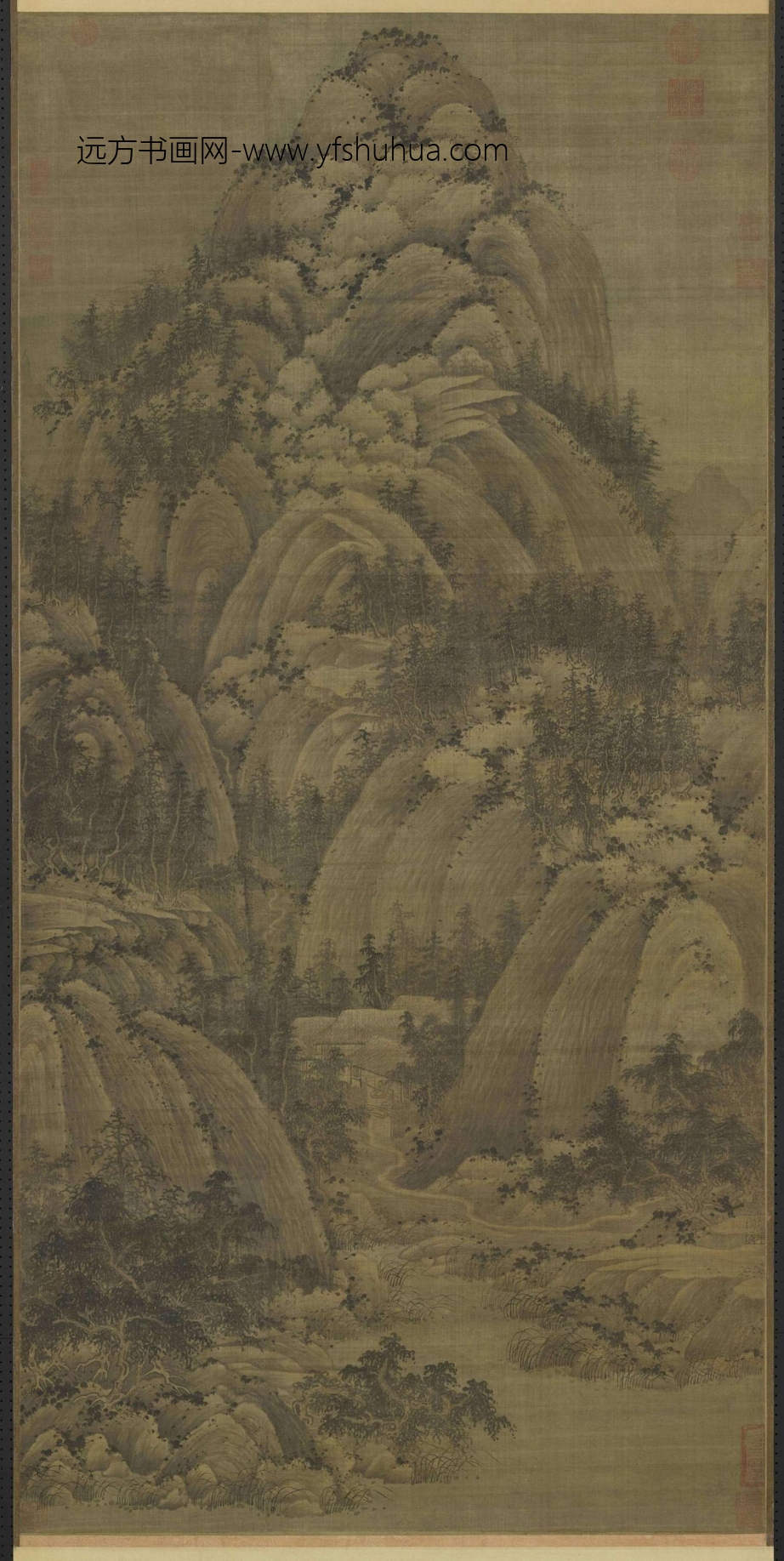 五代十国_巨然_秋山问道图