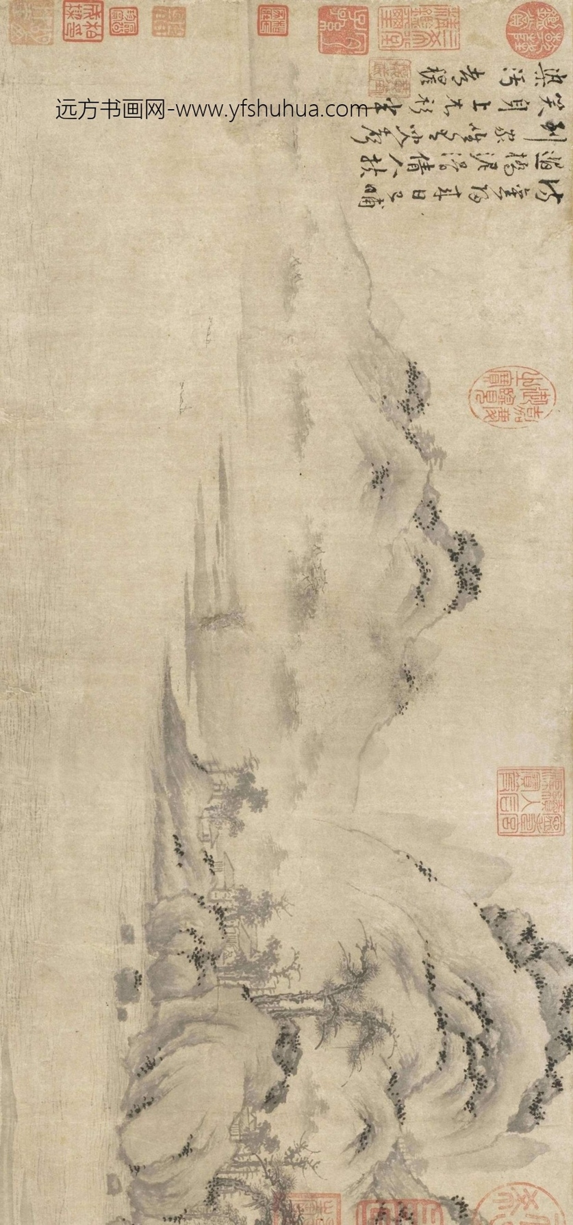 元_朱德润_探友归来图_0 元_朱德润_探友归来图_0