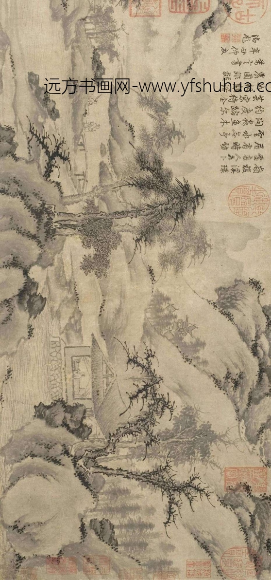 元_朱德润_探友归来图_1 元_朱德润_探友归来图_1