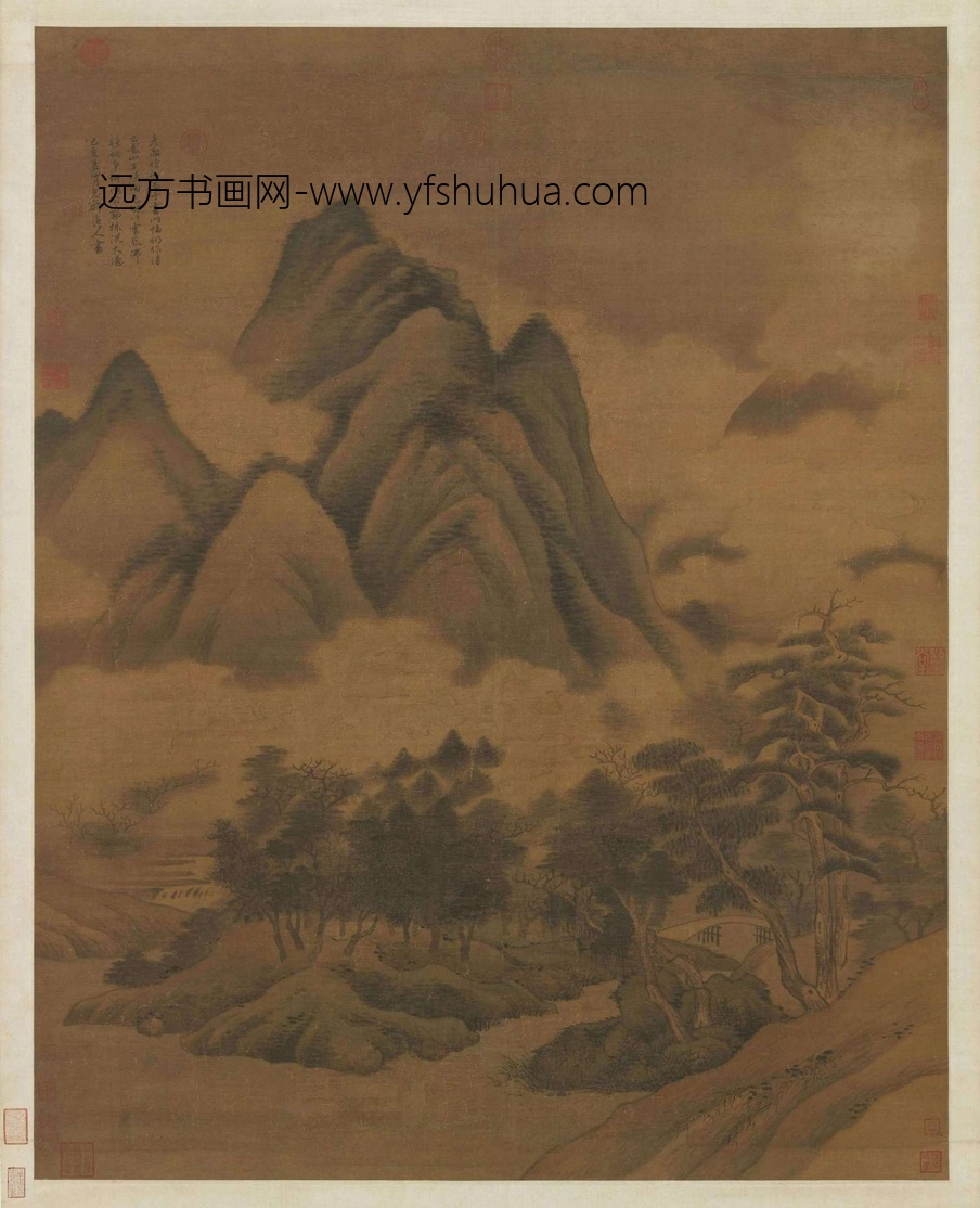 元_高克恭_春山晴雨轴