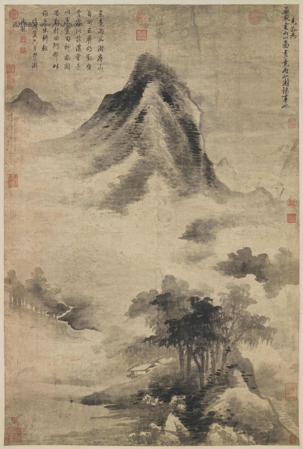 元_高克恭_雨山图