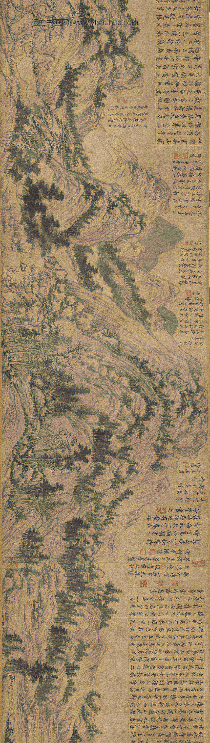 元黄公望富春山居图卷_