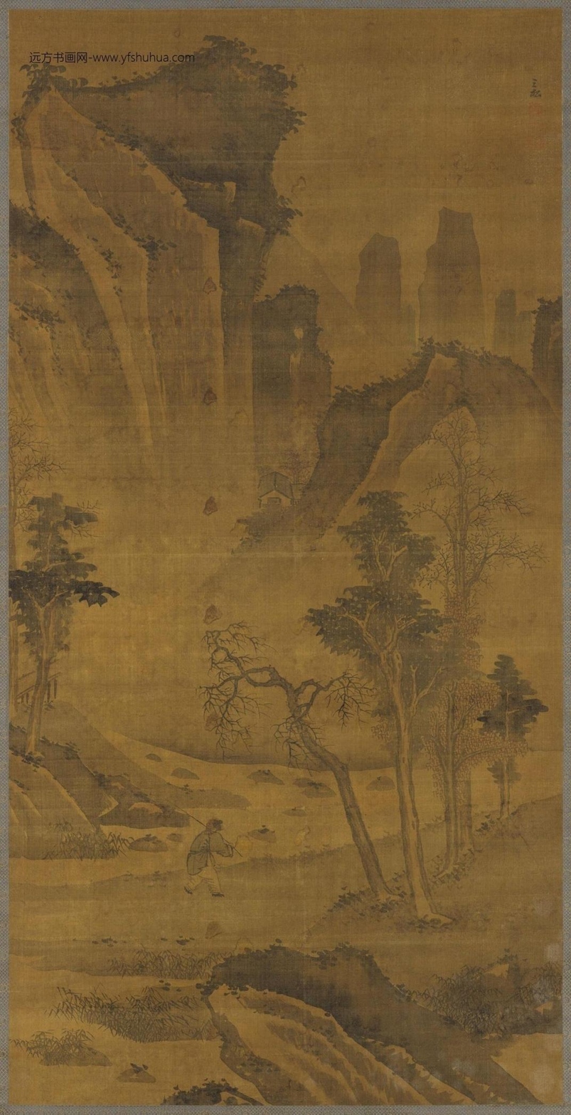 明.蒋嵩山水轴