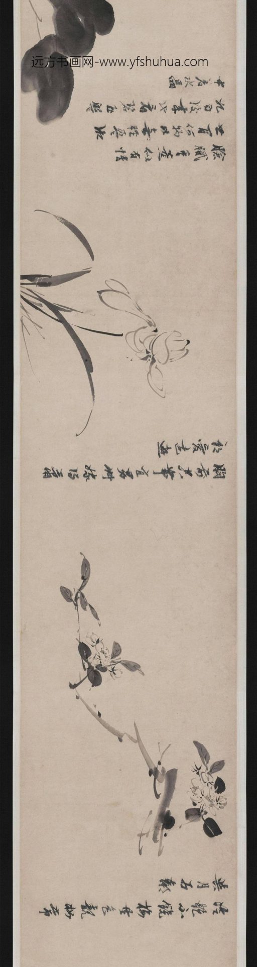 明_倪元璐_墨花图_3 明_倪元璐_墨花图_3