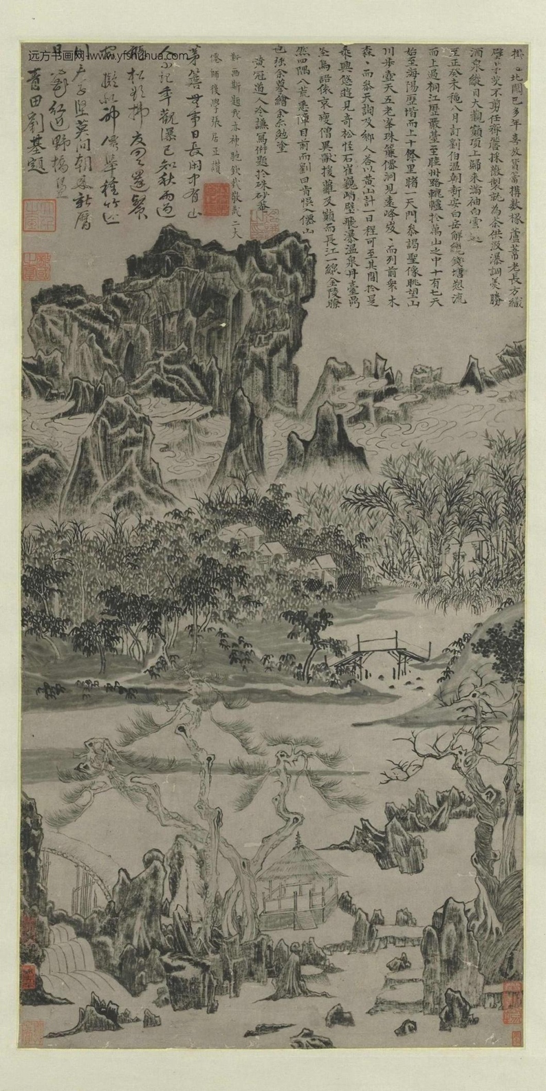 明_冷谦_朱砂庵图