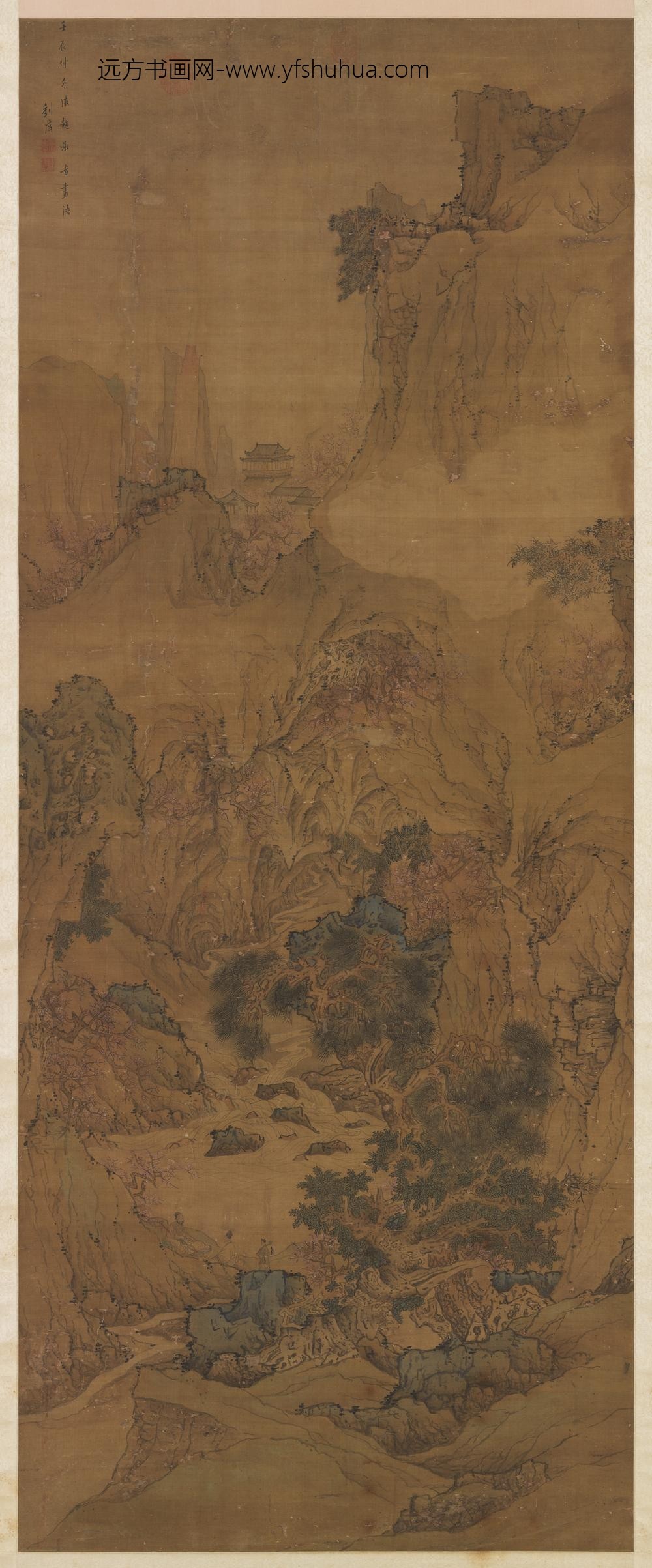 明刘度山水轴 明刘度山水轴