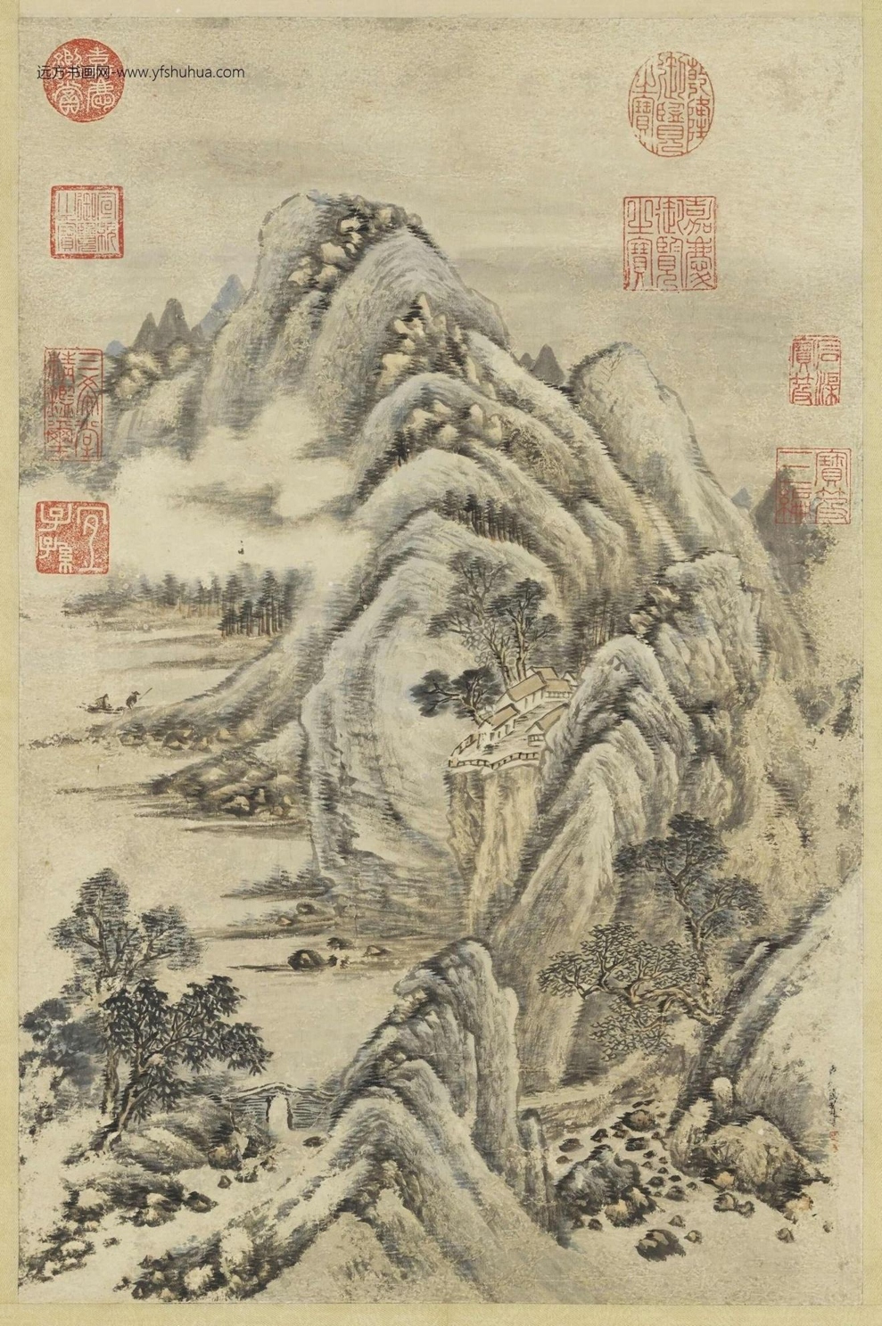 清_允禧_山水轴