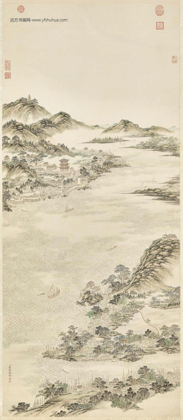 清_关槐_黄鹤楼图 (2)