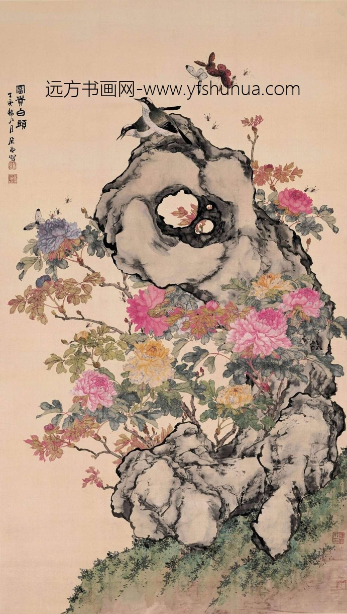 清_居廉_富贵白头图
