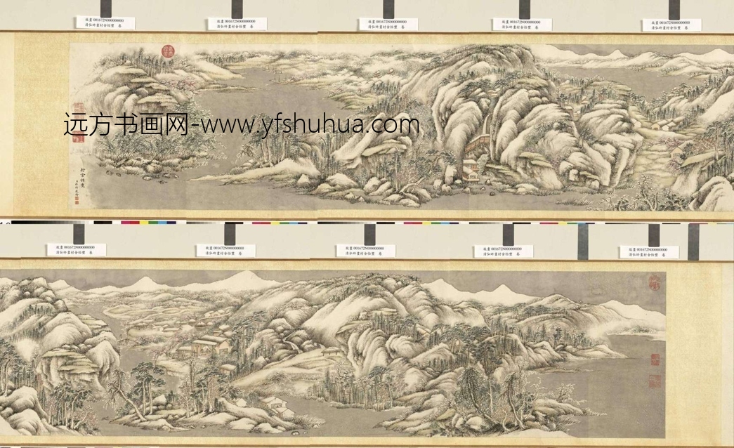 清_弘旿_村舍怡丰卷