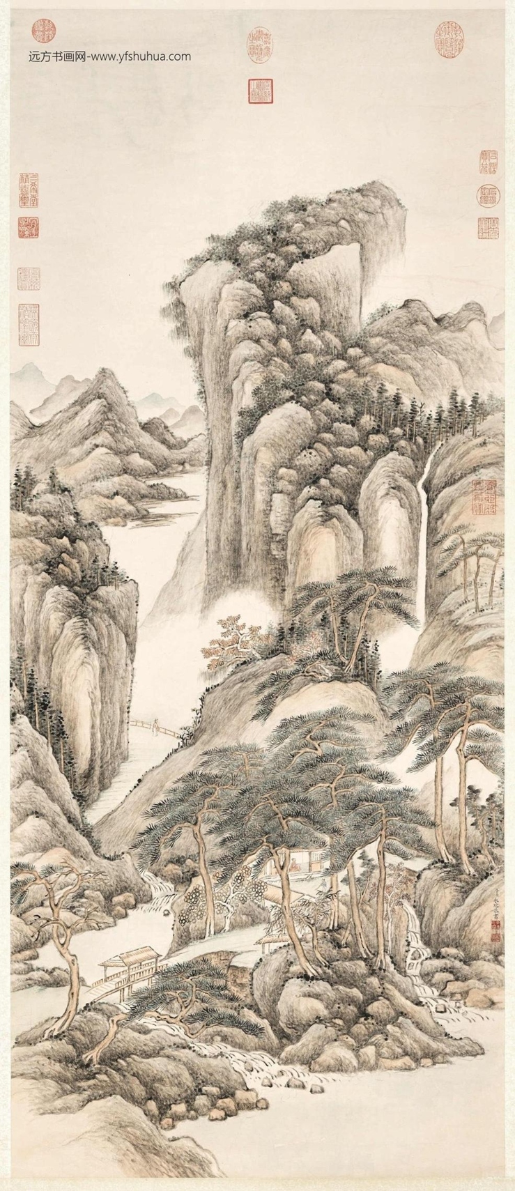清_永瑢_松溪仙馆图