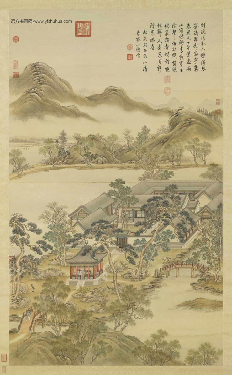 清_沈源_十二禁御图之中吕清和图