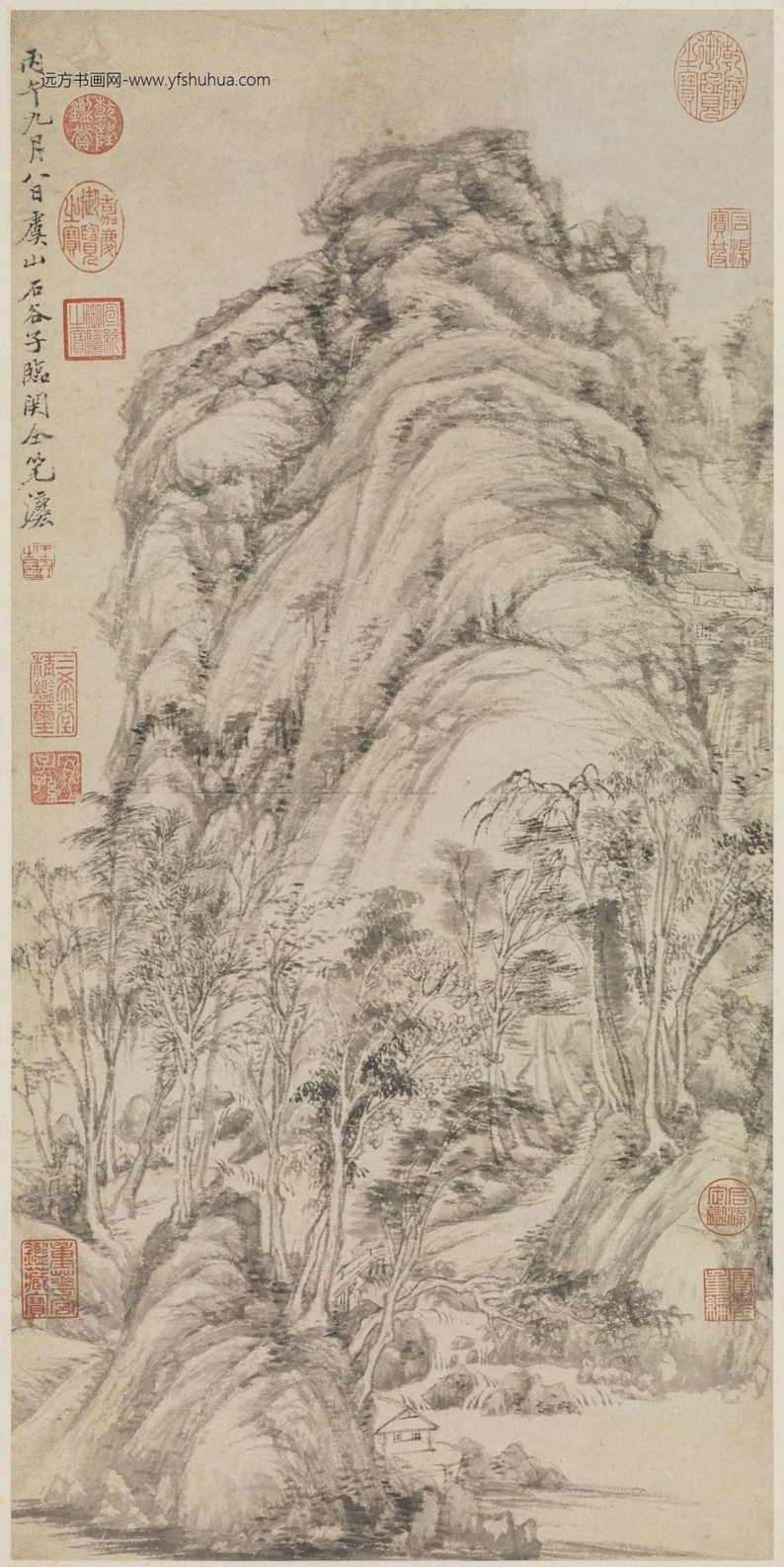 清_王翚_临关仝山水图