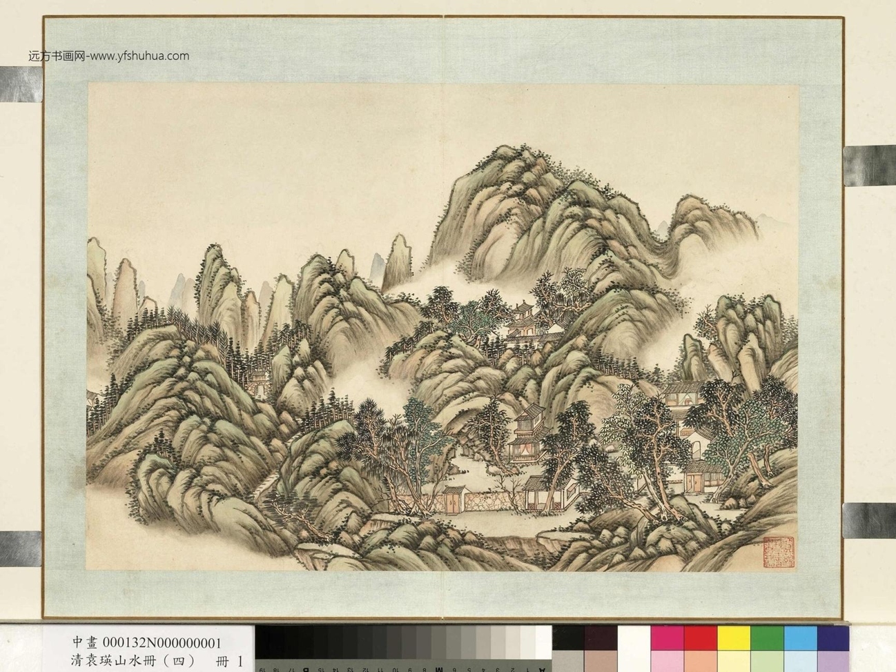 清_袁瑛_山水（四）册_ (2)