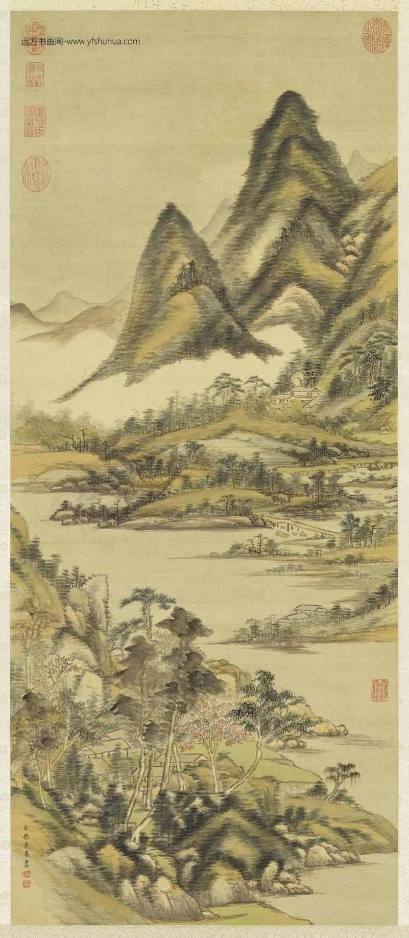 清_赫奕_山水轴