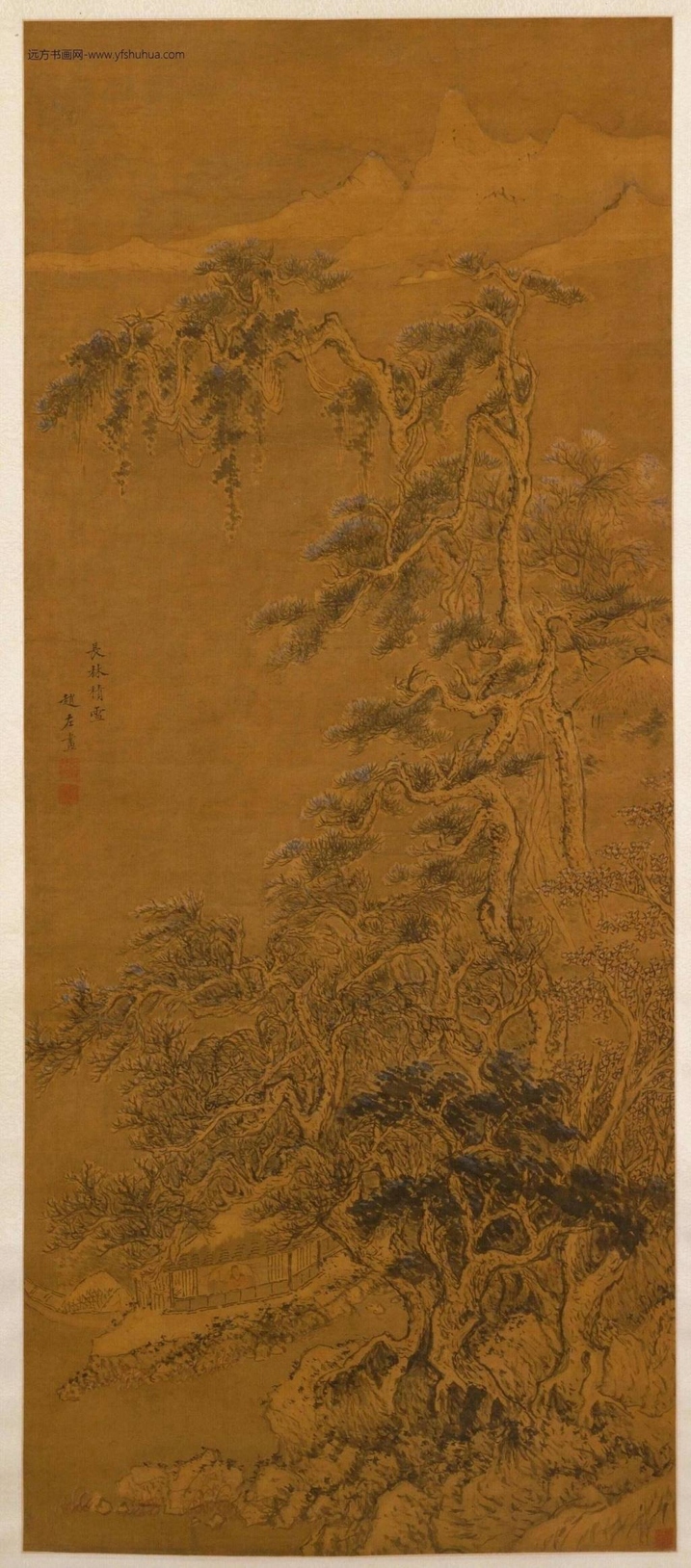 长林积雪图轴（1开）-0