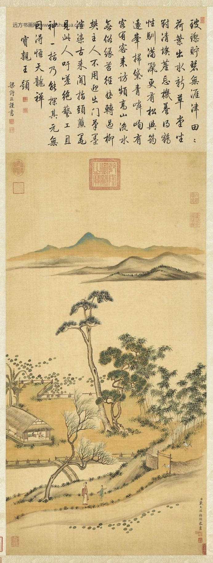 6156__清戴天瑞山水.轴故画00250500000__K2A002505N000000000PAA