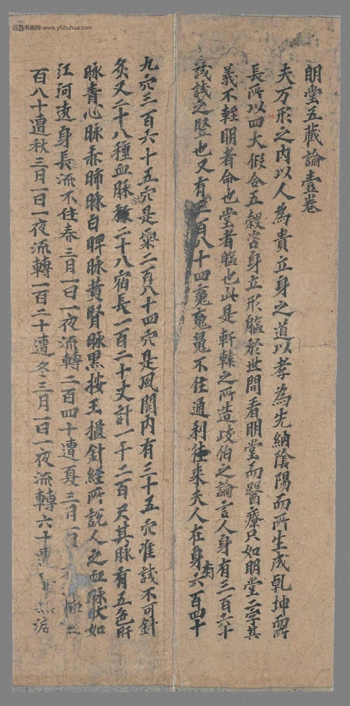 不详_佚名_明堂五藏论壹卷（原题）手稿_2