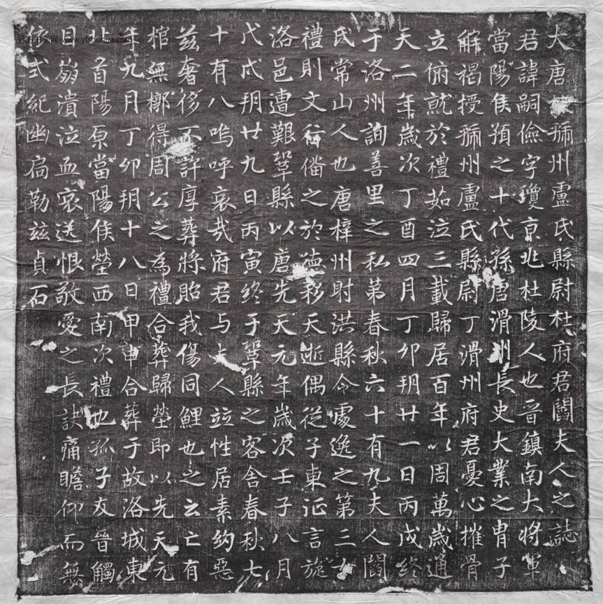 唐_佚名_79.大唐故虢州卢氏县尉杜府君（嗣俭）阎夫人之志