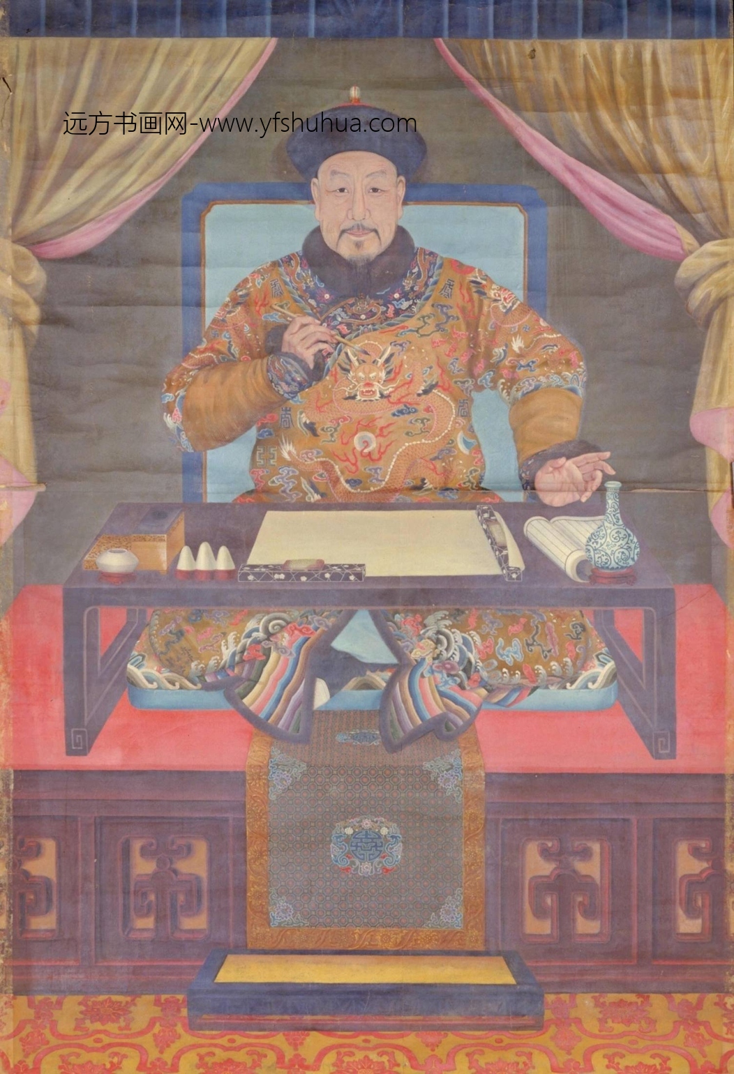 清-清人画弘历朝服像轴-故00006530 清-清人画弘历朝服像轴-故00006530