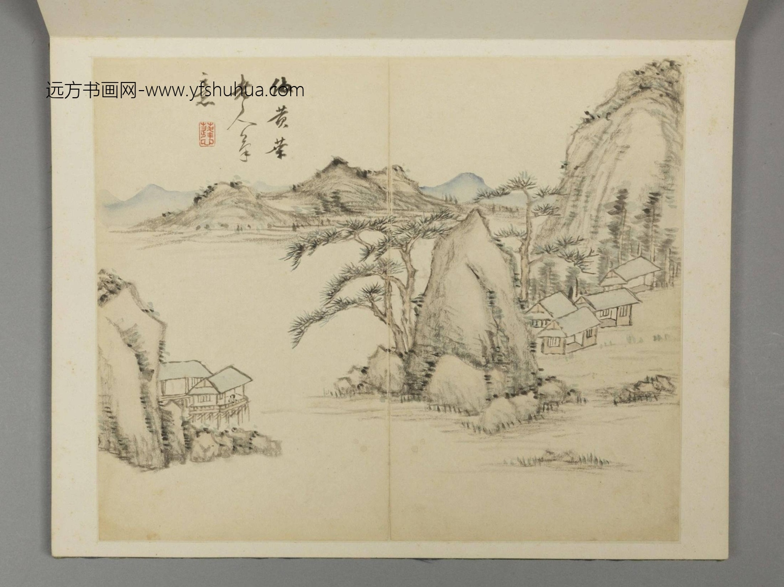 清-王宸山水册－仿黄荣老人笔意-新00018726-10-12