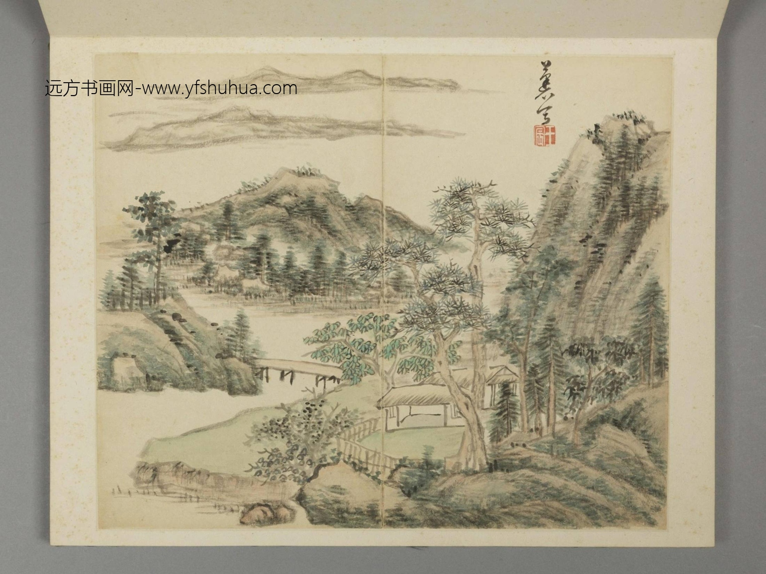 清-王宸山水册－蓬心写-新00018726-5-12