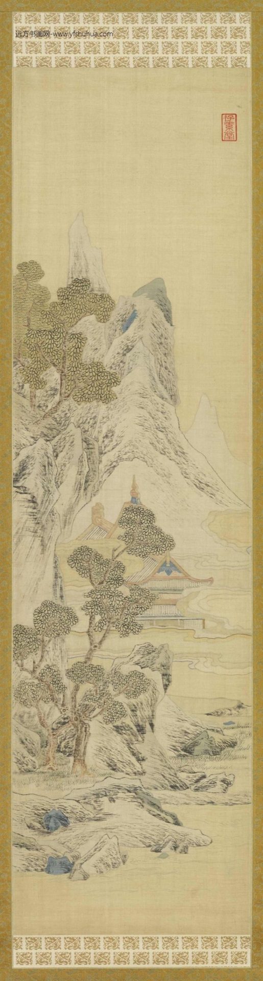 清_佚名_乾隆缂丝山水挂屏四轴_4 清_佚名_乾隆缂丝山水挂屏四轴_4