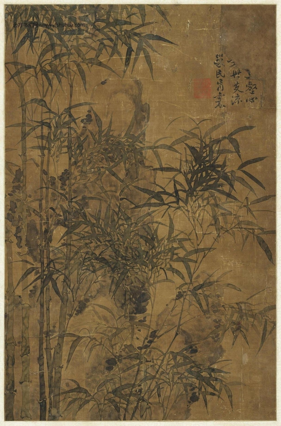 清_冒襄_墨竹图