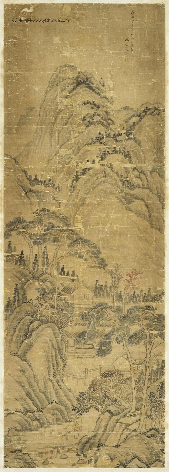 清_冯景夏_仿大痴笔意山水图