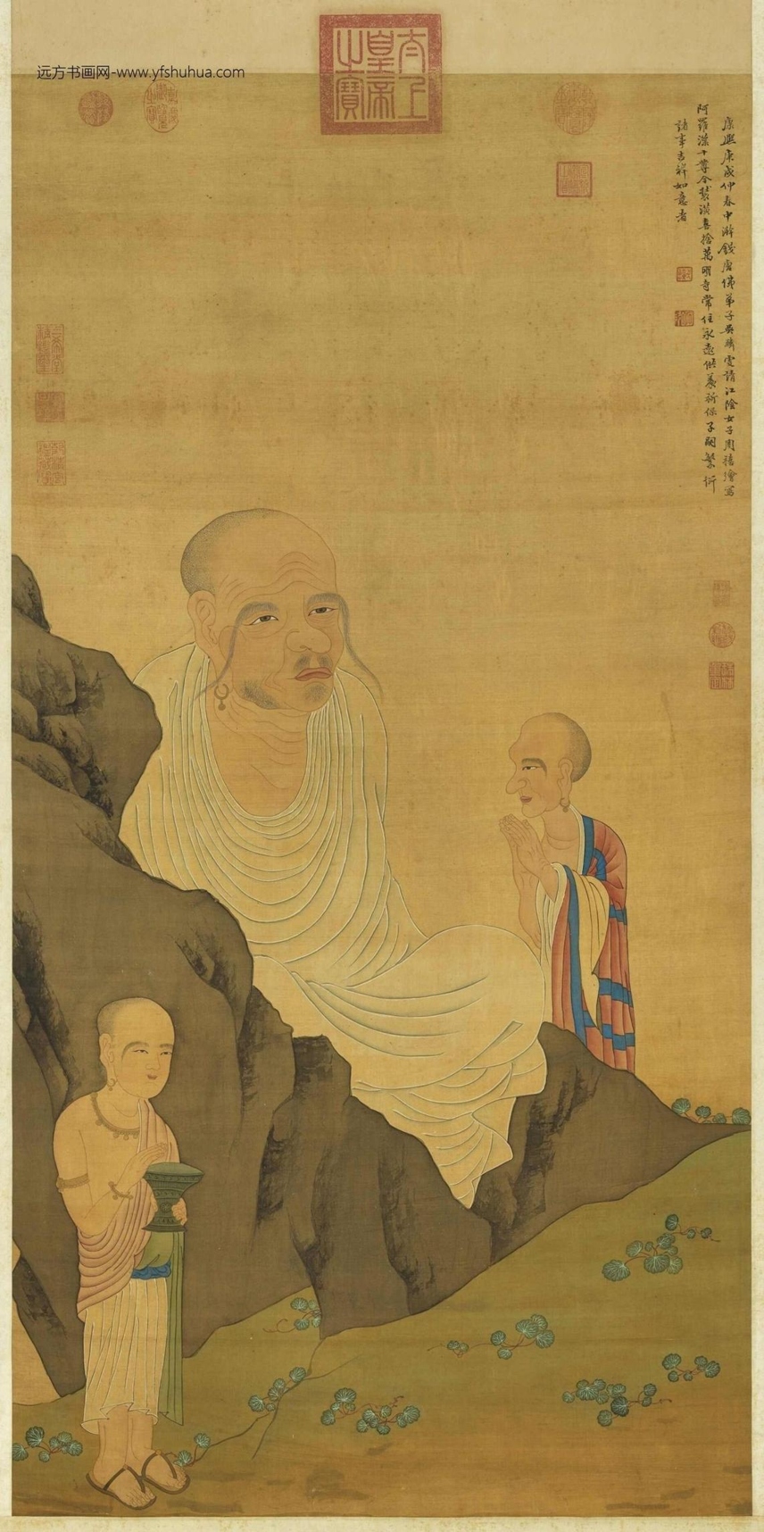 清_周禧_罗汉（丁）轴
