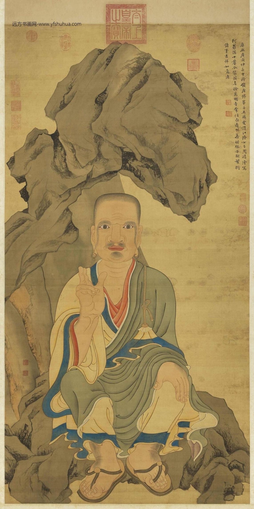 清_周禧_罗汉（乙）轴