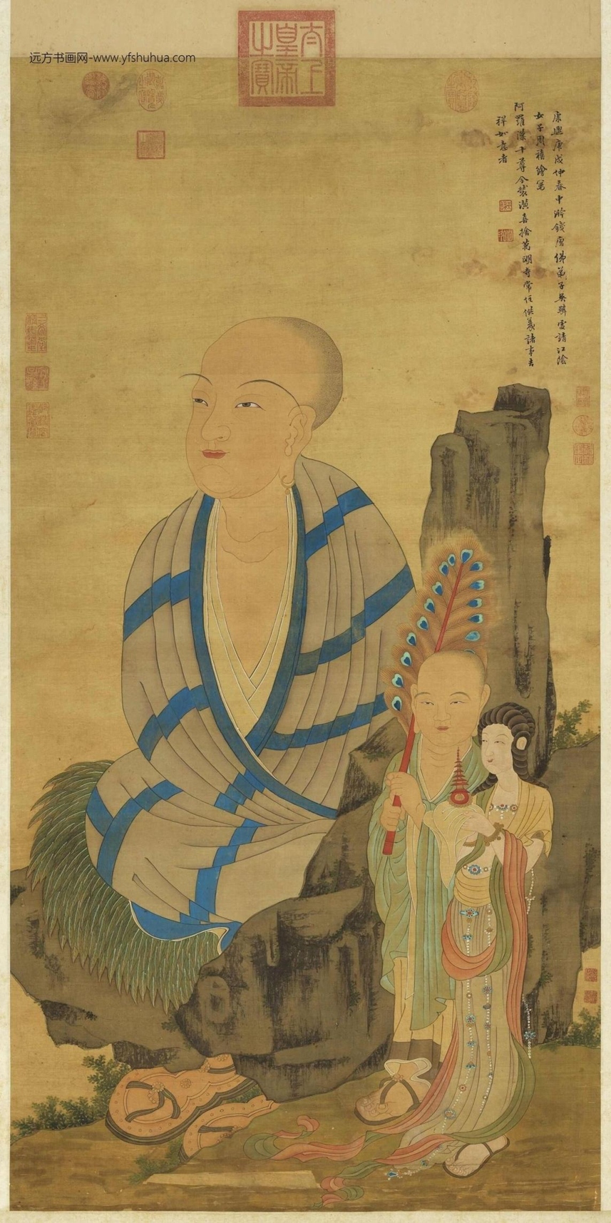 清_周禧_罗汉（辛）轴