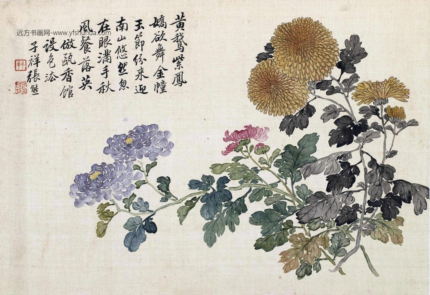 清_张熊_花卉册-画册_10 清_张熊_花卉册-画册_10