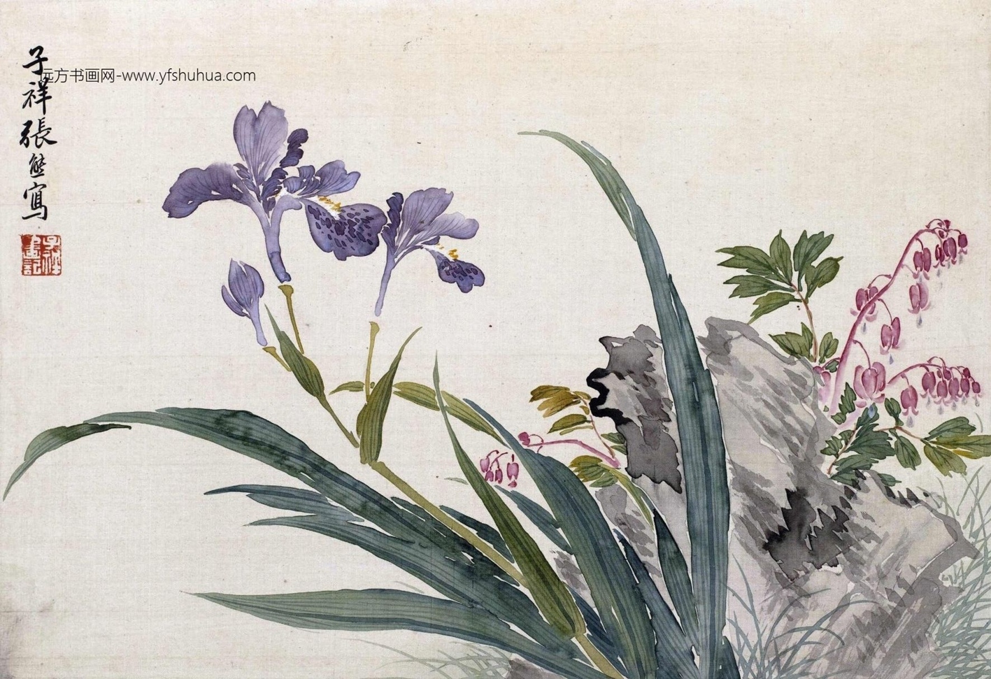 清_张熊_花卉册-画册_5 清_张熊_花卉册-画册_5