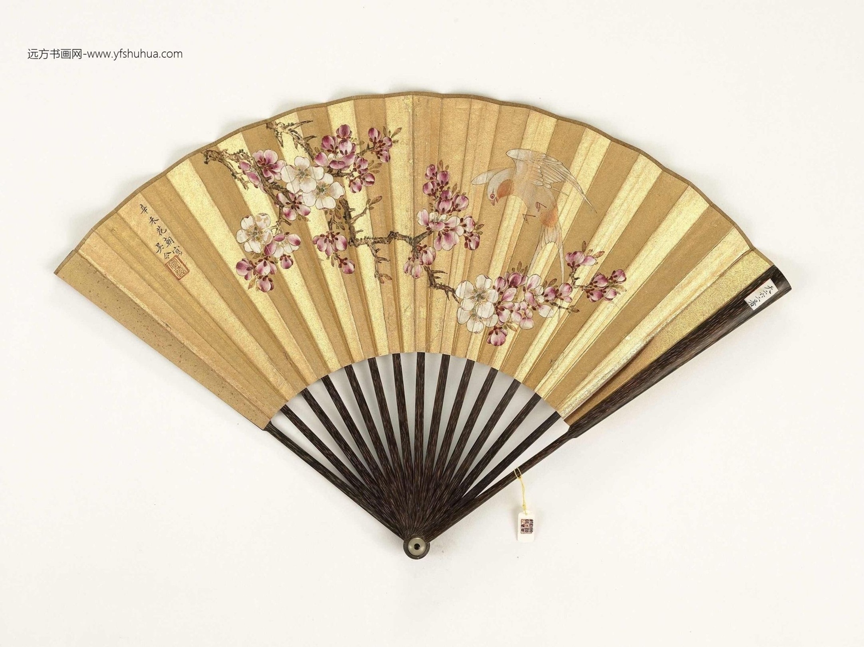 清_爱新觉罗弘历_乾隆御题吴令杏花白燕御制诗明吴令画花鸟图_1