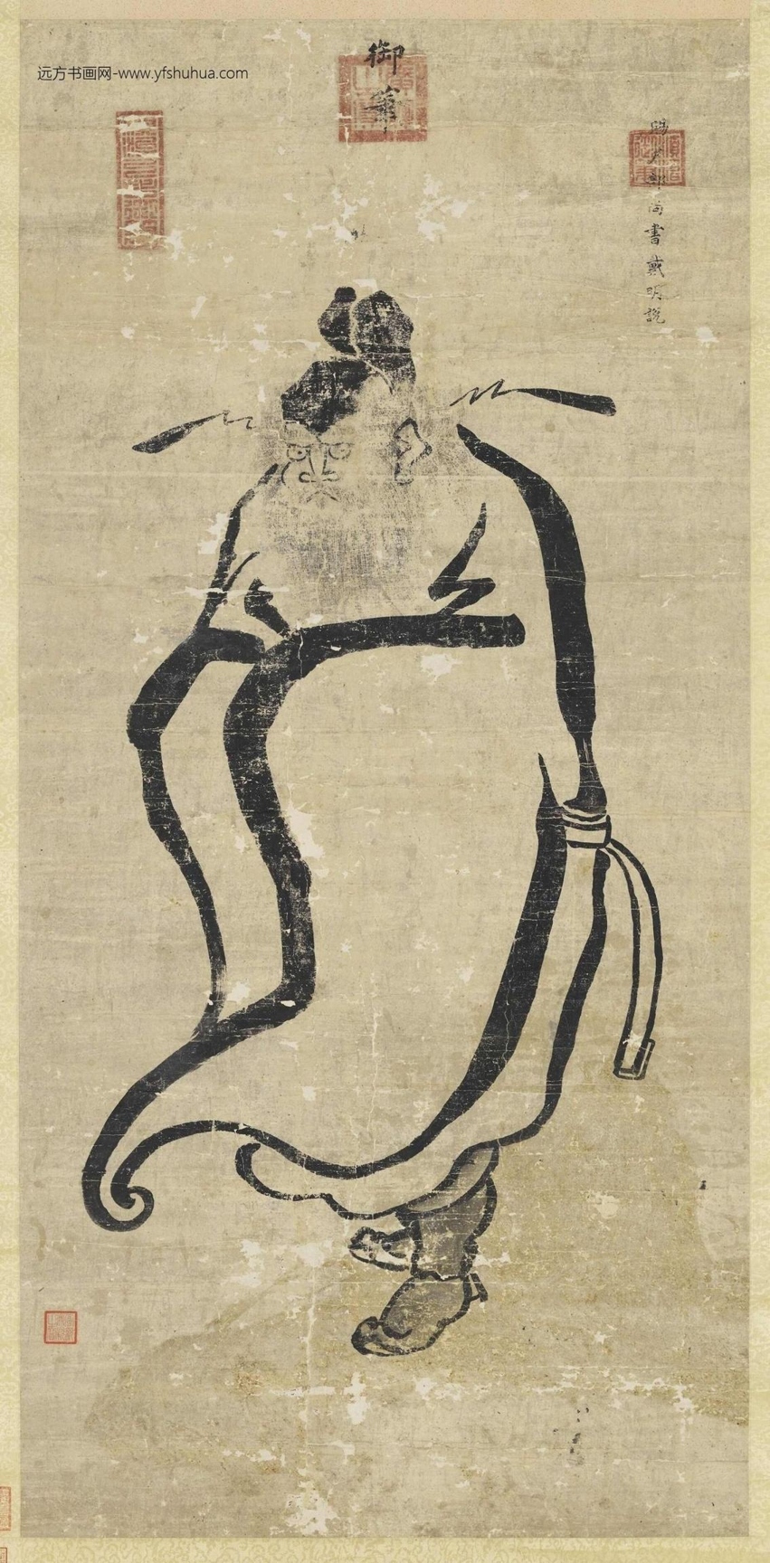 清_爱新觉罗福临_锺馗轴