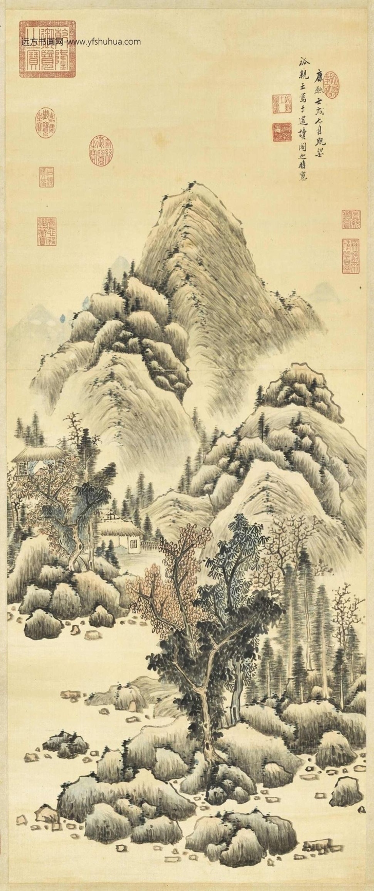 清_爱新觉罗福全_夏山图