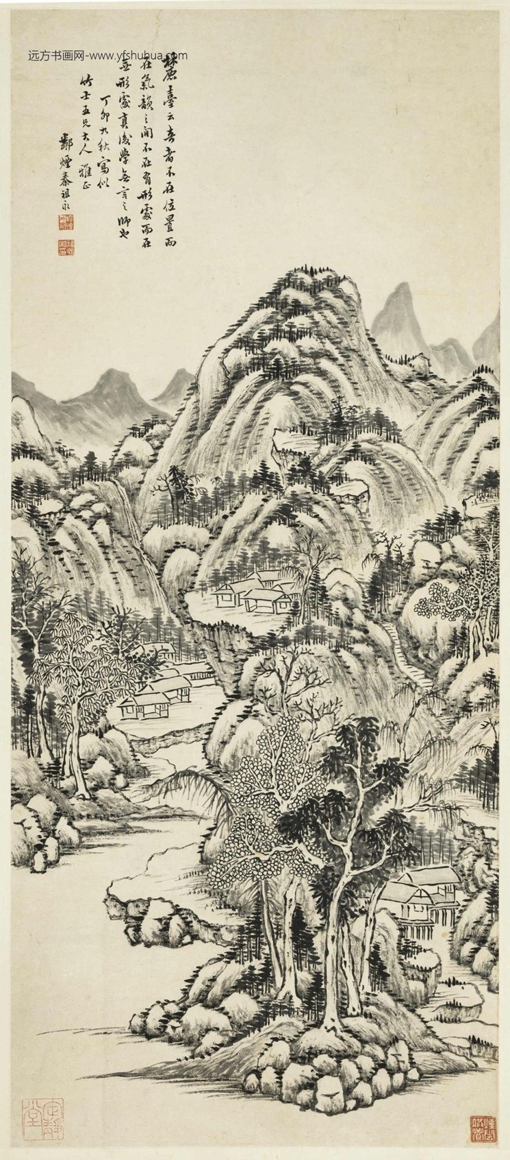 清_秦祖永_山水图 (1)