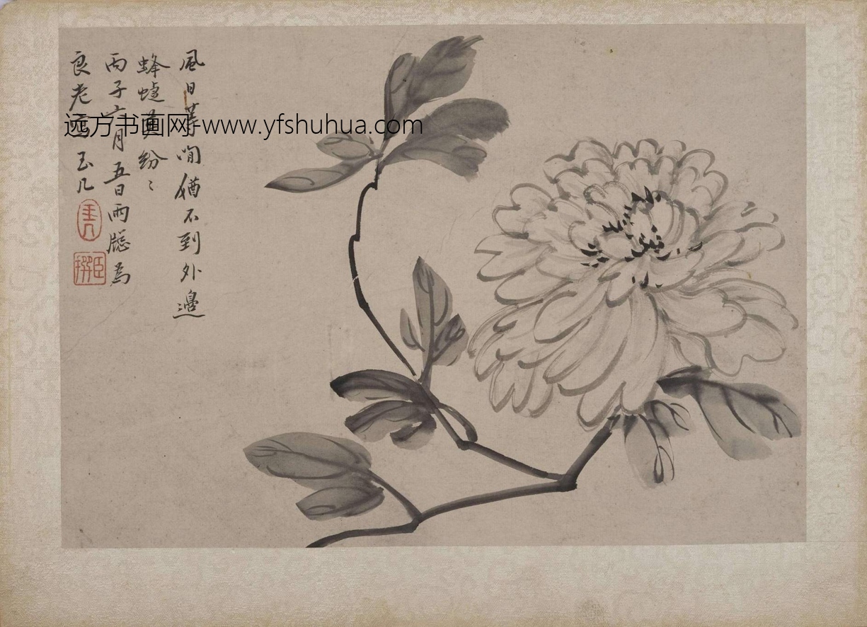 清_陈撰_花卉册_12 清_陈撰_花卉册_12