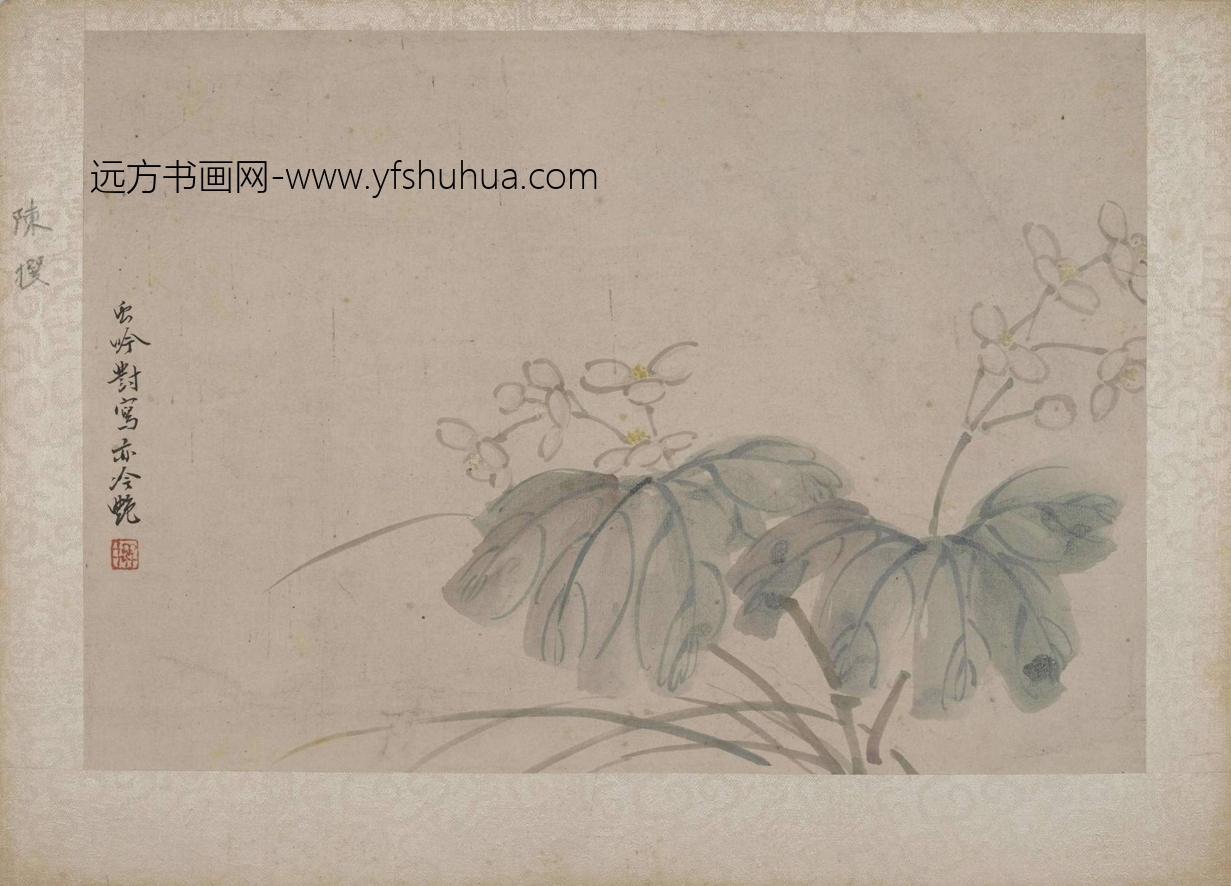 清_陈撰_花卉册_2 清_陈撰_花卉册_2