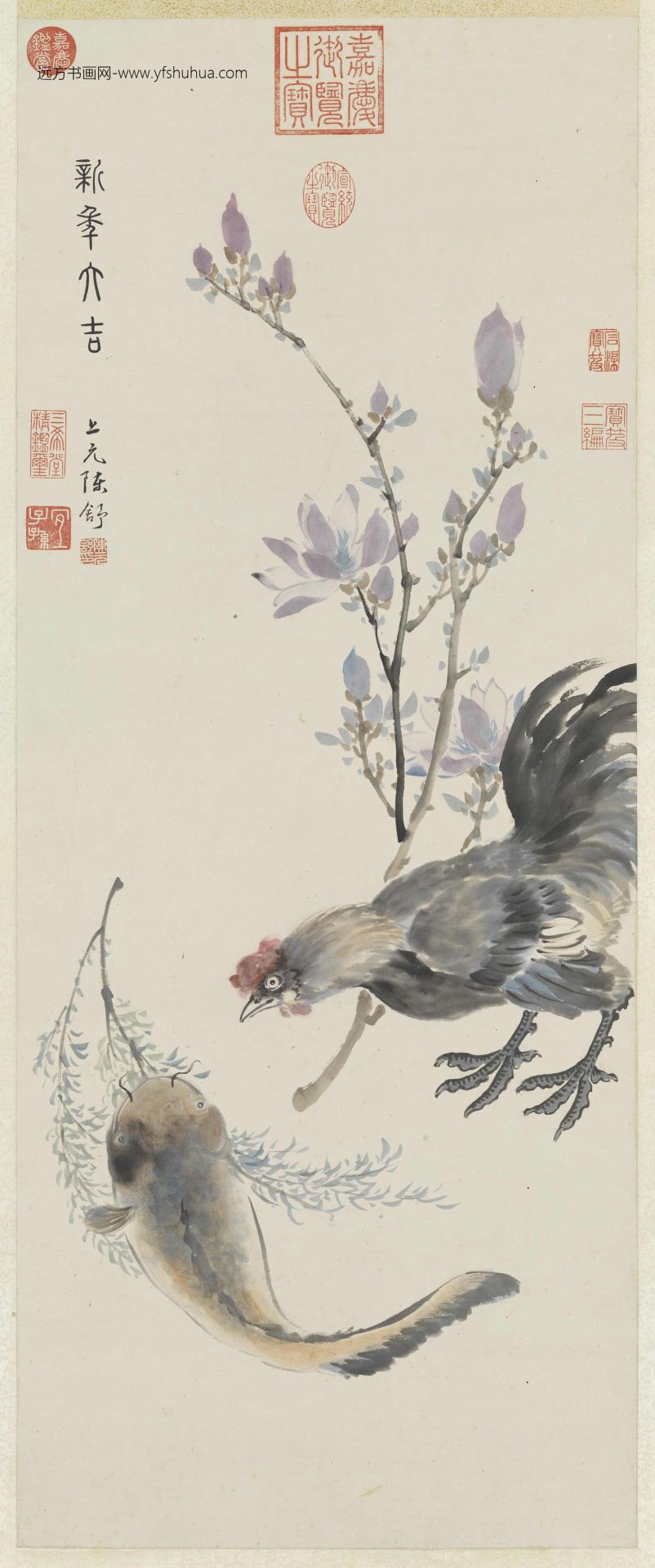 清_陈舒_新年大吉图