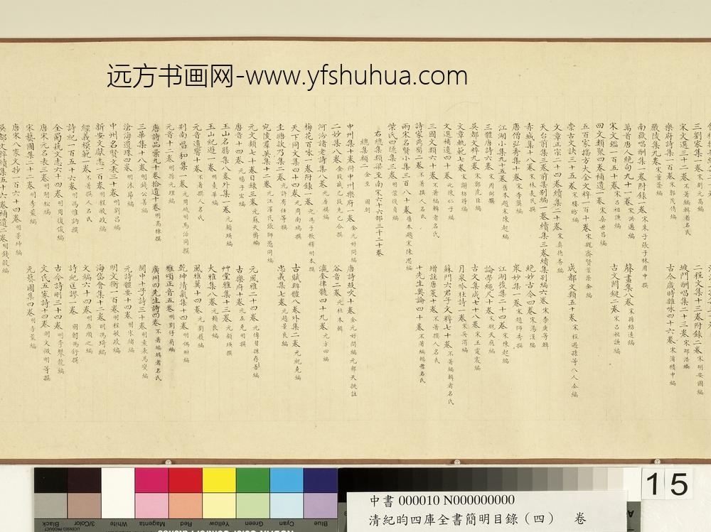 清纪昀四库全书简明目录（集部）卷_