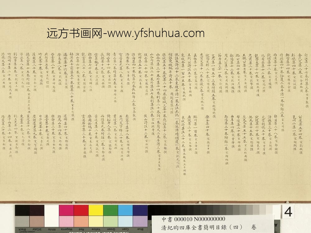 清纪昀四库全书简明目录（集部）卷_