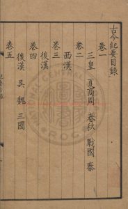 03274-古今紀要_(宋)黃震撰_元後至元三年(1337)慈溪黃氏序刊明修本0 03274-古今紀要_(宋)黃震撰_元後至元三年(1337)慈溪黃氏序刊明修本0