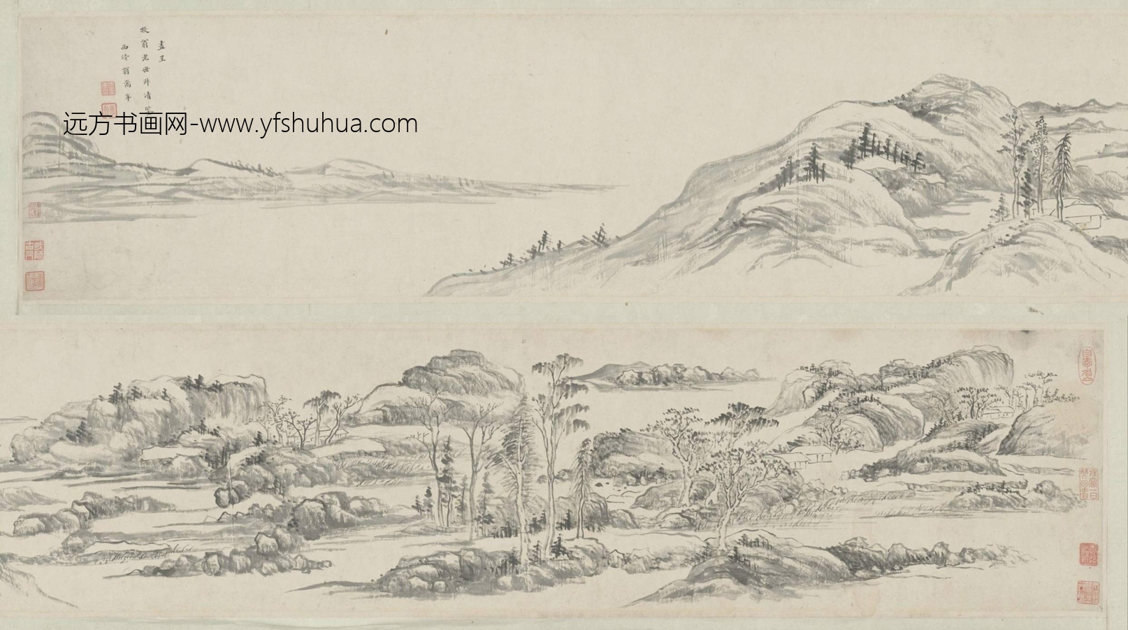 清-翁嵩年山水卷-新00092664