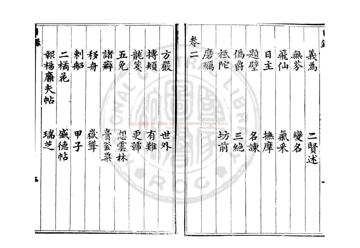 09090-清賢紀_(明)尤鏜編_明天啟癸亥(三年_1623)倪錦刊本1 09090-清賢紀_(明)尤鏜編_明天啟癸亥(三年_1623)倪錦刊本1