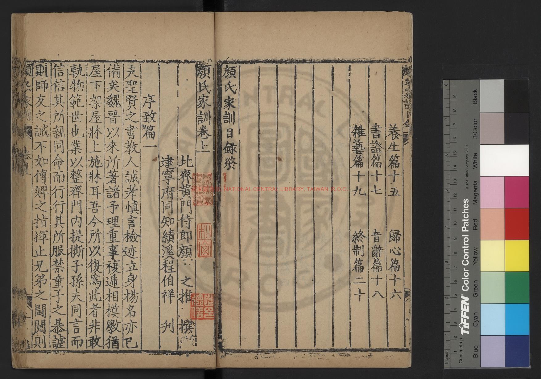 14299-顏氏家訓_(北齊)顏之推撰_明萬曆三年(1575)翰博顏嗣慎覆刊成化建寧本1 14299-顏氏家訓_(北齊)顏之推撰_明萬曆三年(1575)翰博顏嗣慎覆刊成化建寧本1