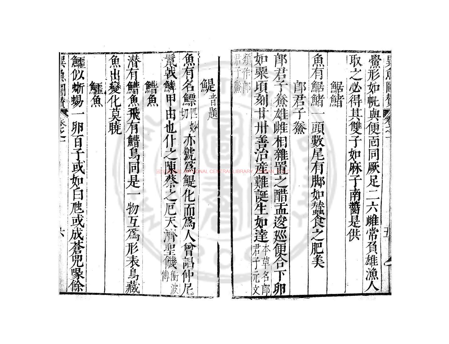 14452-楊升菴先生異魚圖贊_(明)楊慎撰_(明)楊慎引_明萬曆戊申(三十六年_1608)范允臨刊本1 14452-楊升菴先生異魚圖贊_(明)楊慎撰_(明)楊慎引_明萬曆戊申(三十六年_1608)范允臨刊本1