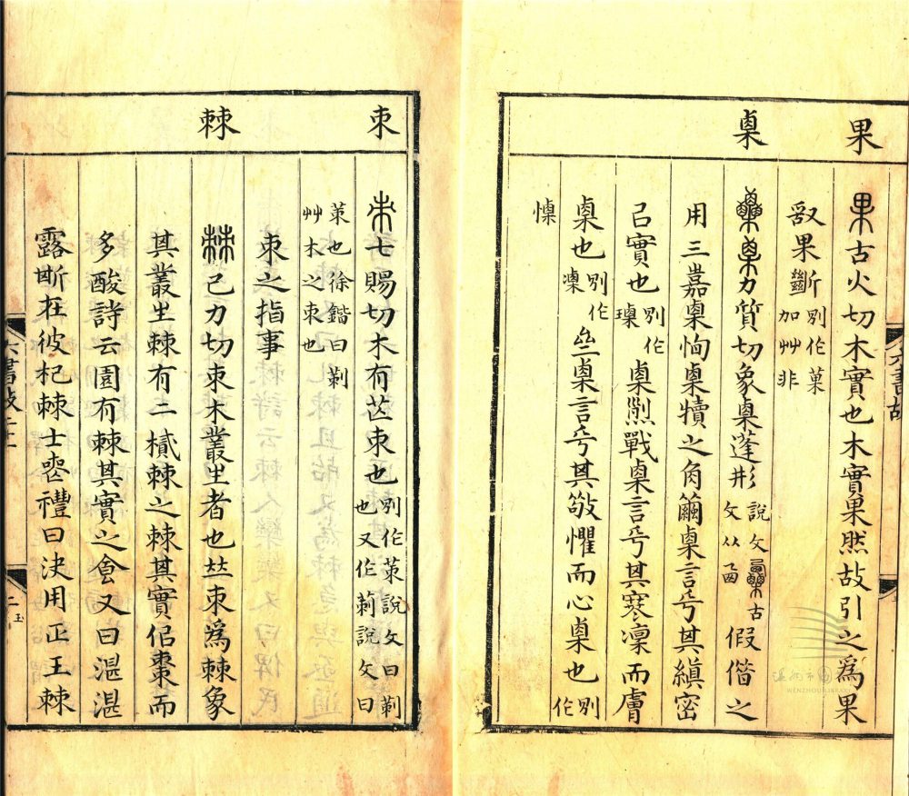 _六書故三十三卷六書通釋一卷（第十四冊卷二十一）__