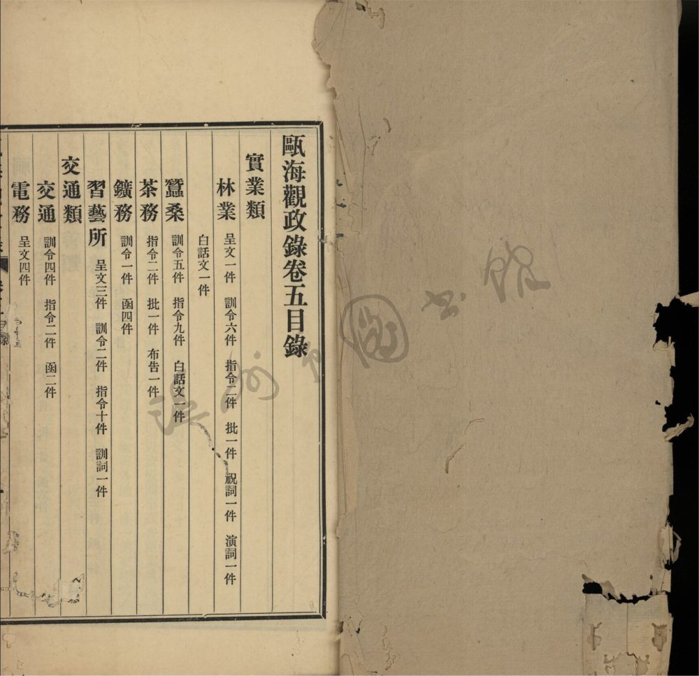 _甌海觀政錄八卷（第五冊卷五）__